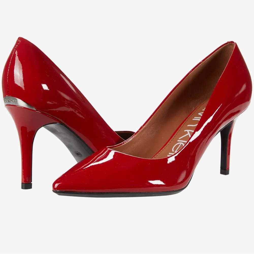 NWOT - Calvin Klein Gayle Red Heels - Size 9